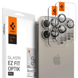 Spigen Spigen iPhone 16/15/14 Pro/Pro Max 2-PACK Linsskydd GLAS.tR "Ez Fit" - Teknikhallen.se