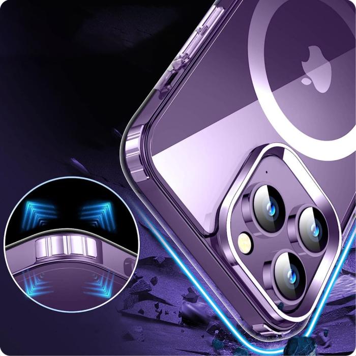 Bild 4, Tech-Protect Tech-Protect iPhone 15 Skal MagSafe FlexAir Hybrid Transparent - Teknikhallen.se
