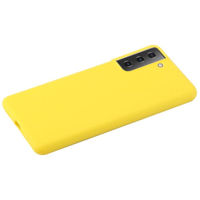 Bild 2,  Samsung Galaxy S22 Plus Skal Matt TPU Gul - Teknikhallen.se