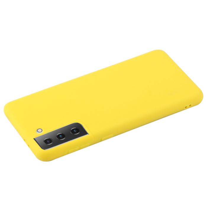 Bild 3,  Samsung Galaxy S22 Plus Skal Matt TPU Gul - Teknikhallen.se