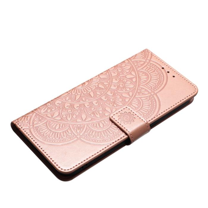 Bild 4,  Samsung Galaxy A16 / A26 5G Fodral Mandala Läder Roséguld - Teknikhallen.se