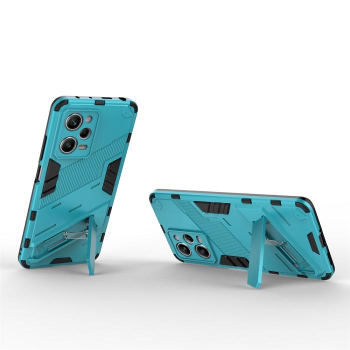 Bild 2,  Xiaomi Redmi Note 12 Pro 5G Skal Hybrid Kickstand Blå - Teknikhallen.se