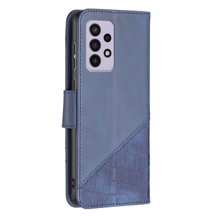 Bild 3,  Samsung Galaxy A33 5G Fodral Krokodil Textur Blå - Teknikhallen.se