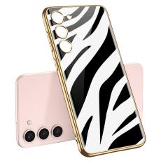 GKK GKK Galaxy S24 Skal H&auml;rdat Glas Electroplate Zebra - Teknikhallen.se