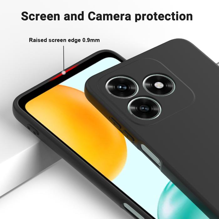 Bild 4,  Honor X5c Plus Skal Liquid Silikon Svart - Teknikhallen.se