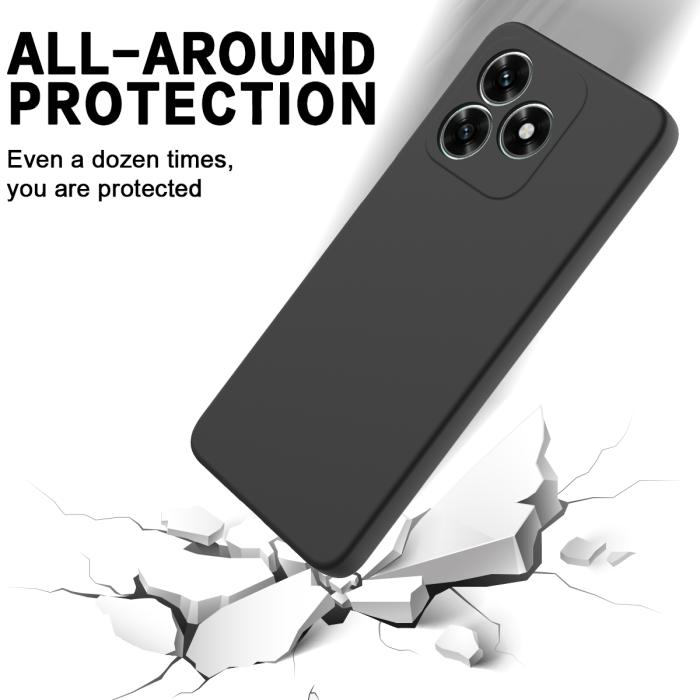 Bild 5,  Honor X5c Plus Skal Liquid Silikon Svart - Teknikhallen.se