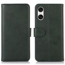  Sony Xperia 10 VI L&auml;der Fodral L&auml;der Solid Gr&ouml;n - Teknikhallen.se