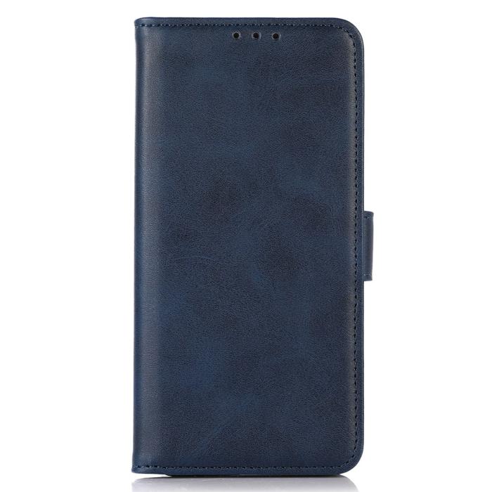 Bild 5,  Sony Xperia 10 VI Läder Fodral Läder Solid Blå - Teknikhallen.se