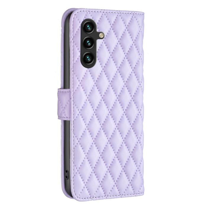 Bild 5,  Samsung Galaxy A55 5G Fodral Diamond Läder Lila - Teknikhallen.se