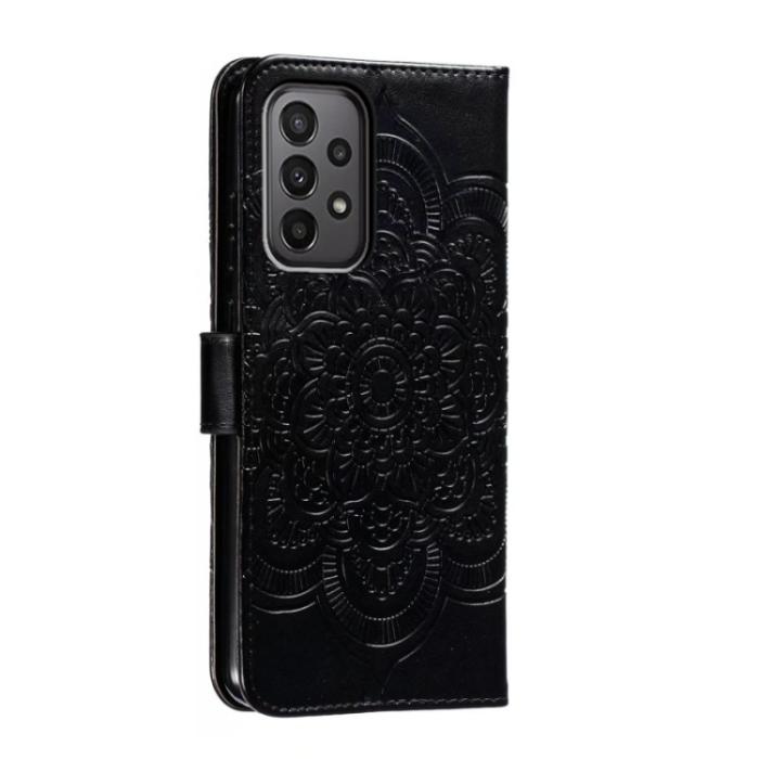 Bild 3,  Samsung Galaxy A24 5G Fodral Mandala Läder Svart - Teknikhallen.se