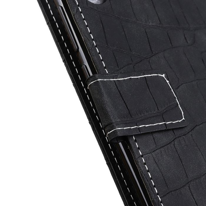 Bild 4,  Motorola Moto E22i Fodral Krokodil Textur Svart - Teknikhallen.se