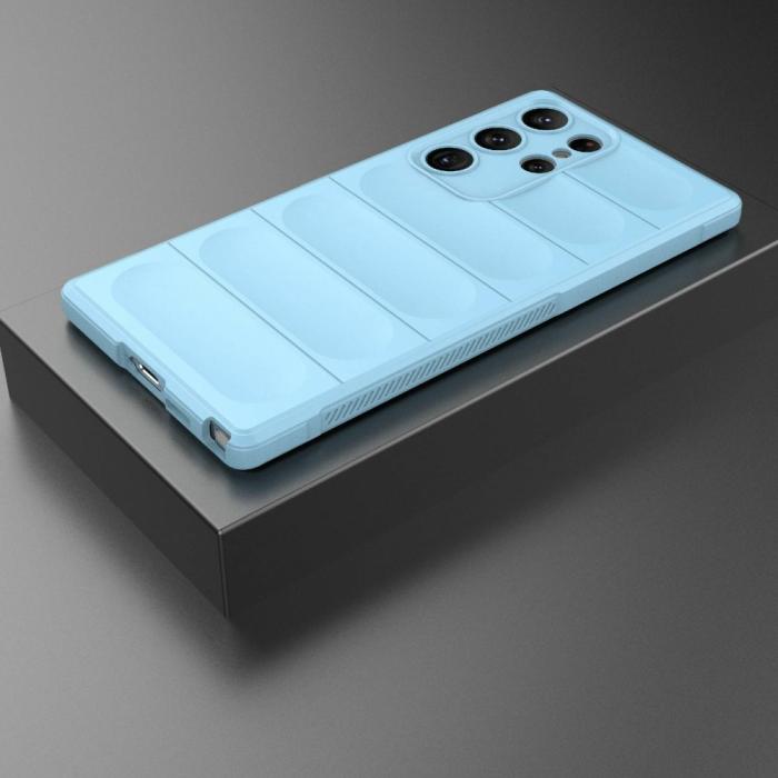 Bild 6,  Samsung Galaxy S23 Ultra Skal Magic Shield Ljus Blå - Teknikhallen.se