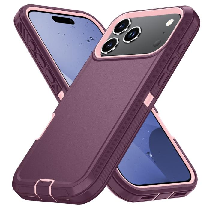 Bild 4,  iPhone 17 Pro Skal Extreme Shockproof Hybrid Vinröd - Teknikhallen.se