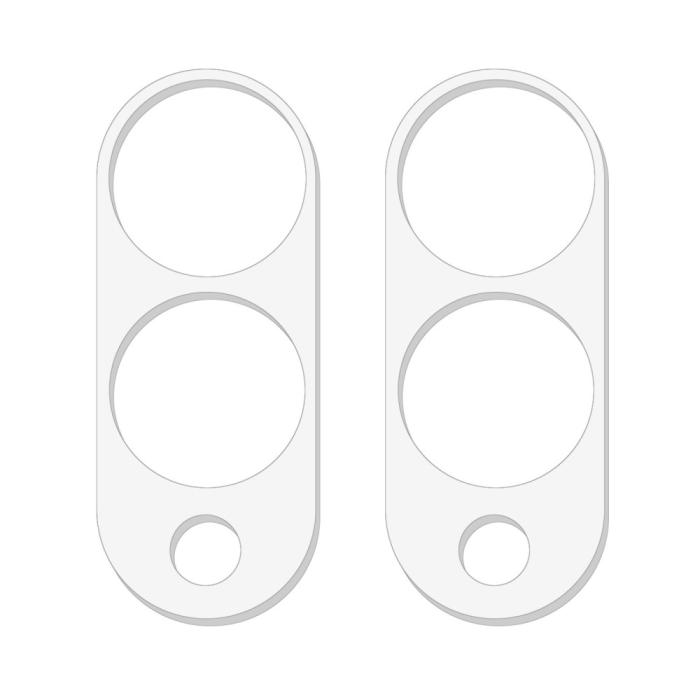 Bild 2,  Samsung Galaxy S25 Edge 2-PACK Linsskydd Härdat Glas - Teknikhallen.se