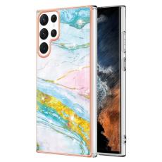  Samsung Galaxy S23 Ultra Skal Marmor TPU Gr&ouml;n - Teknikhallen.se