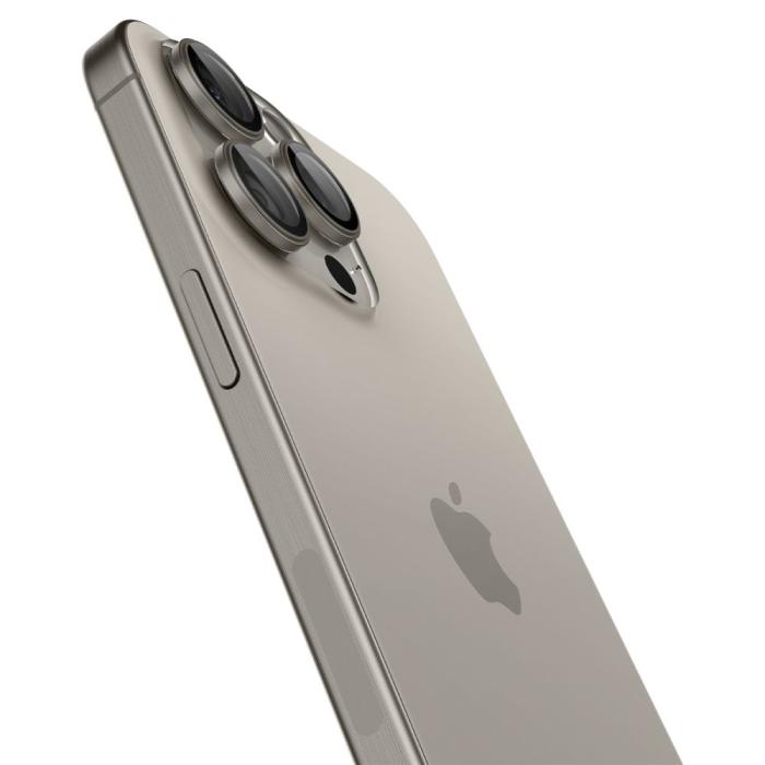 Bild 4, Spigen Spigen iPhone 16/15/14 Pro/Pro Max 2-PACK Linsskydd GLAS.tR 