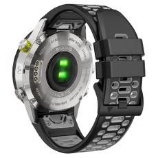  Klockarmband 26 mm Dual-Color Robust Svart/Gr&aring; - Teknikhallen.se