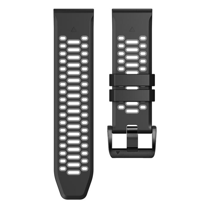 Bild 3,  Klockarmband 26 mm Dual-Color Robust Svart/Grå - Teknikhallen.se