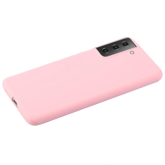 Bild 2,  Samsung Galaxy S22 Plus Skal Matt TPU Ljus Rosa - Teknikhallen.se