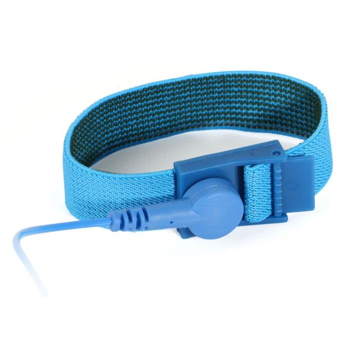 Bild 4,  Antistatiskt ESD Armband Justerbart Blå - Teknikhallen.se