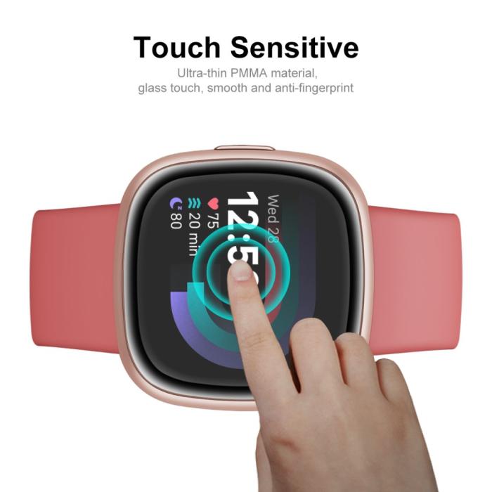 Bild 4, ENKAY ENKAY Fitbit Versa 4/Sense 2 Skärmskydd Heltäckande - Teknikhallen.se