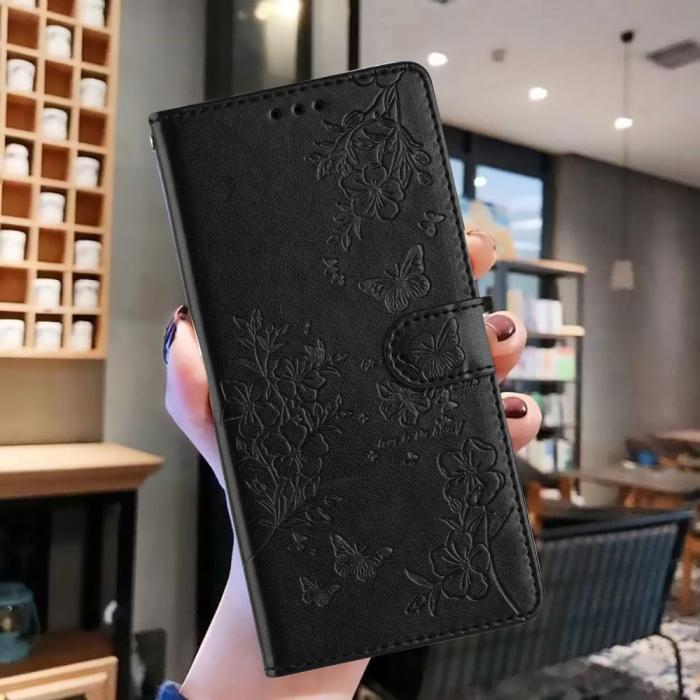 Bild 5,  Samsung Galaxy A16/A26 5G Fodral Med Blommigt Tryck Svart - Teknikhallen.se