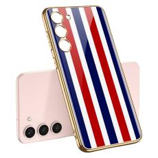 GKK GKK Galaxy S24 Skal H&auml;rdat Glas Electroplate Stripes - Teknikhallen.se