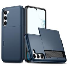  Samsung Galaxy S23 Skal Med Korth&aring;llare Bl&aring; - Teknikhallen.se