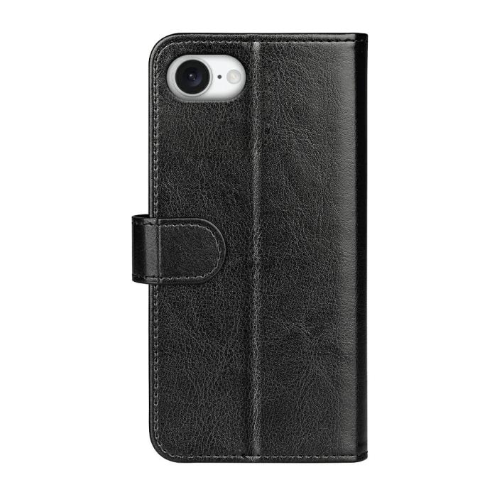 Bild 6,  iPhone 17e / 16e Fodral Crazy Horse Läder Svart - Teknikhallen.se