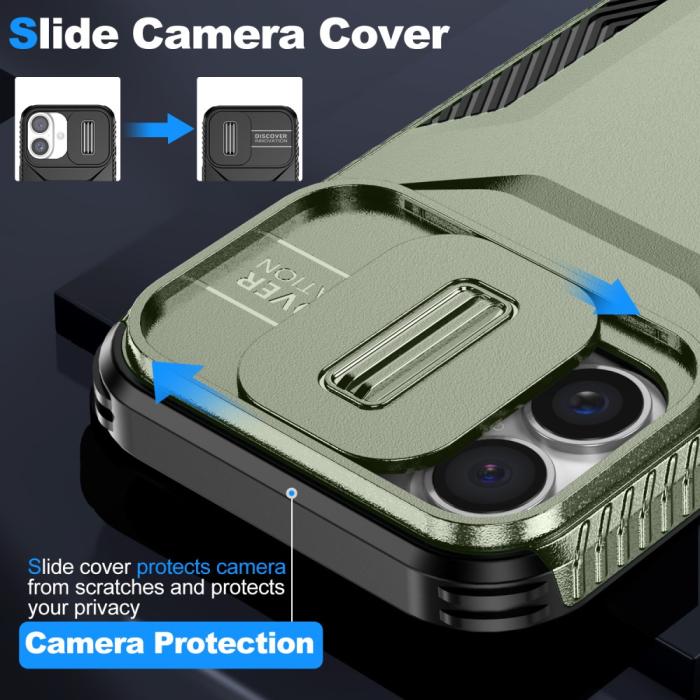Bild 3,  iPhone 16 Plus Skal CamShield Hybrid Grön - Teknikhallen.se
