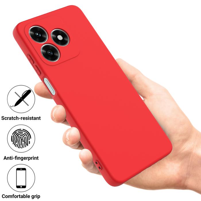 Bild 2,  Honor X5c Plus Skal Liquid Silikon Röd - Teknikhallen.se