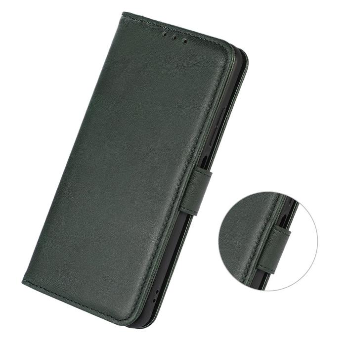 Bild 4,  Sony Xperia 10 VI Läder Fodral Läder Solid Grön - Teknikhallen.se