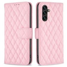  Samsung Galaxy A55 5G Fodral Diamond L&auml;der Rosa - Teknikhallen.se