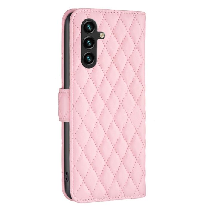 Bild 5,  Samsung Galaxy A55 5G Fodral Diamond Läder Rosa - Teknikhallen.se