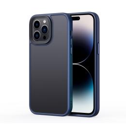  iPhone 15 Pro Max Skal Frostad Hybrid Blå - Teknikhallen.se