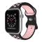 ColorPop Sportarmband Dual-Color Apple Watch 41/40/38 mm (M/L) Svart/Rosa - Teknikhallen.se