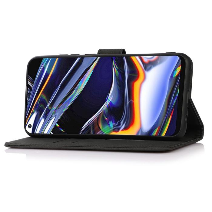 Bild 2, KHAZNEH KHAZNEH Motorola Moto E22i Fodral Retro Läder Svart - Teknikhallen.se