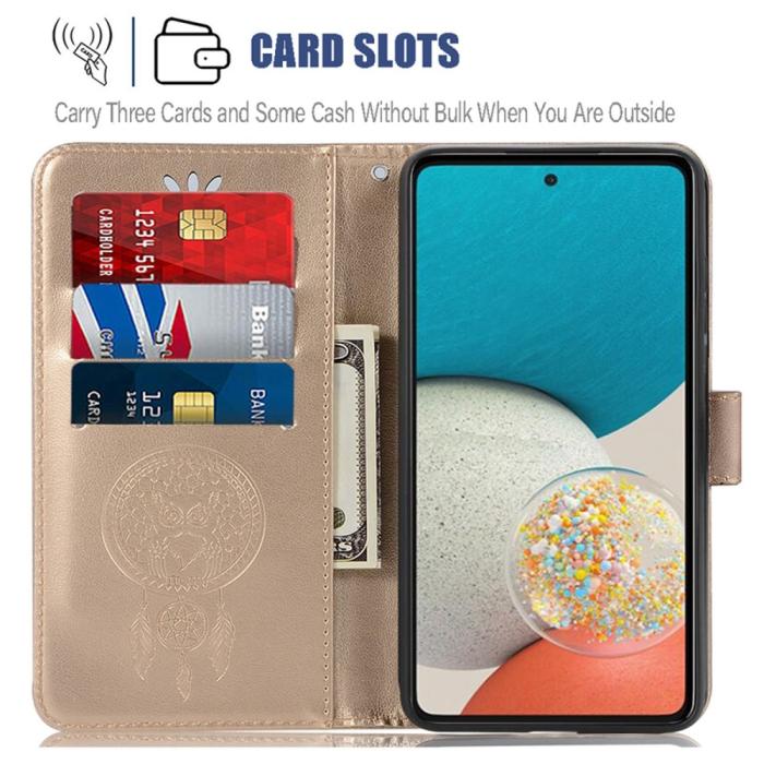 Bild 5,  Samsung Galaxy A53 5G Fodral Dream Catcher Guld - Teknikhallen.se