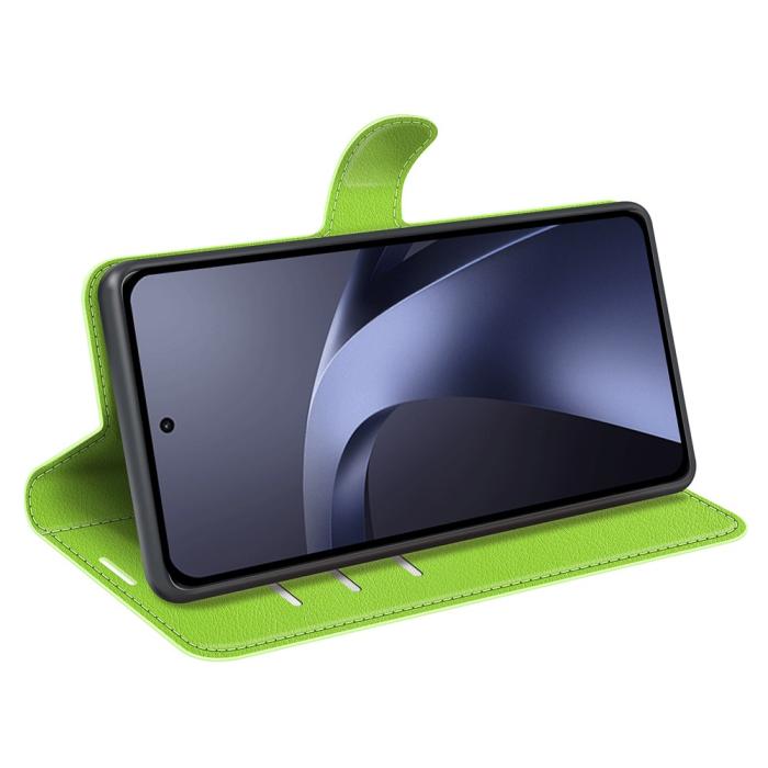 Bild 2,  Xiaomi 17T Pro Fodral Litchi Läder Grön - Teknikhallen.se
