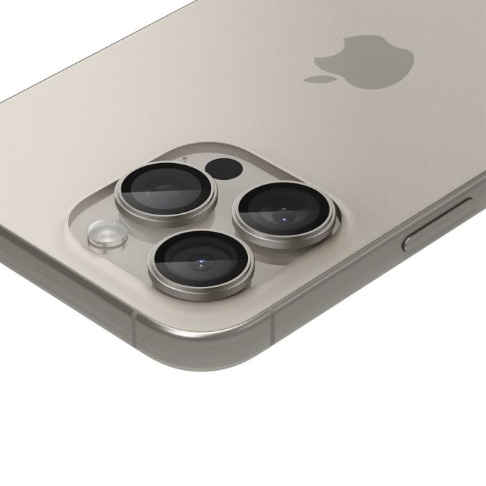 Bild 5, Spigen Spigen iPhone 16/15/14 Pro/Pro Max 2-PACK Linsskydd GLAS.tR 