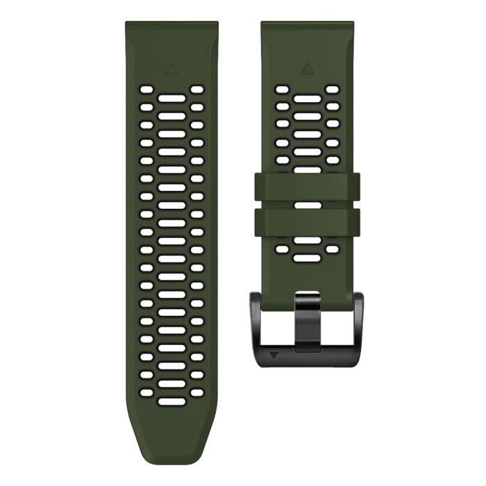 Bild 3,  Klockarmband 26 mm Dual-Color Robust Grön/Svart - Teknikhallen.se