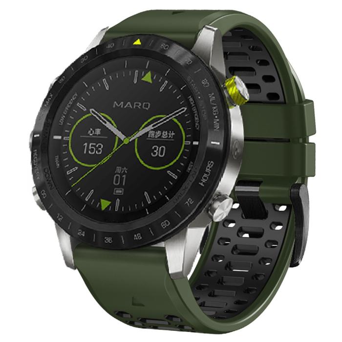 Bild 4,  Klockarmband 26 mm Dual-Color Robust Grön/Svart - Teknikhallen.se