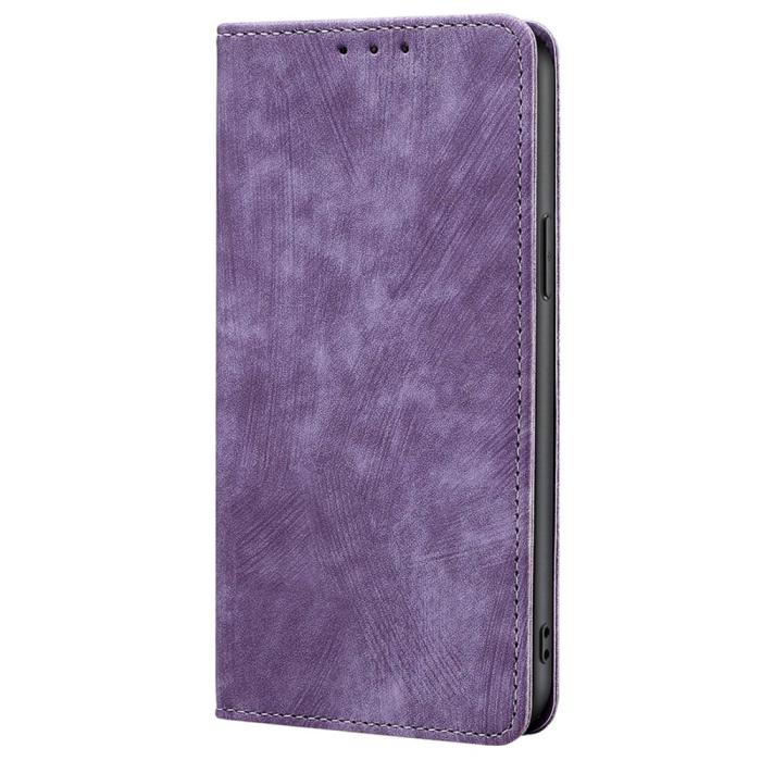 Bild 6,  Samsung Galaxy A15 4G/5G Fodral Retro RFID Läder Lila - Teknikhallen.se