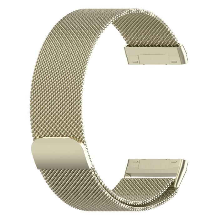Bild 2,  Fitbit Versa 4/Sense 2 Armband Milanese Loop Guld - Teknikhallen.se