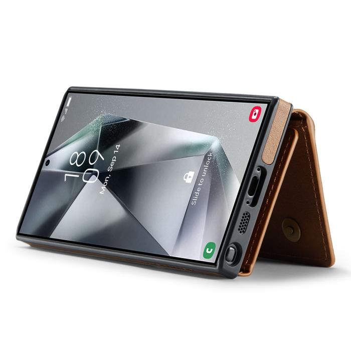 Bild 5, DG.MING DG.MING Galaxy S25 Ultra 2in1 Skal Magnetiskt Kortfack Brun - Teknikhallen.se