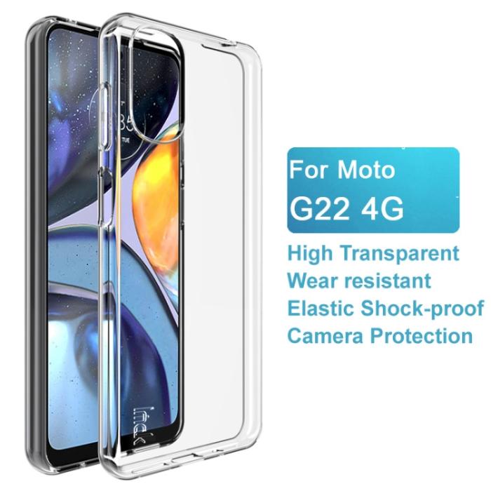 Bild 3, IMAK IMAK Motorola Moto G22 Skal Transparent TPU - Teknikhallen.se