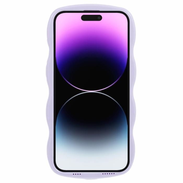 Bild 2,  iPhone 14 Pro Max Mobilskal Wavy Textur Lila - Teknikhallen.se