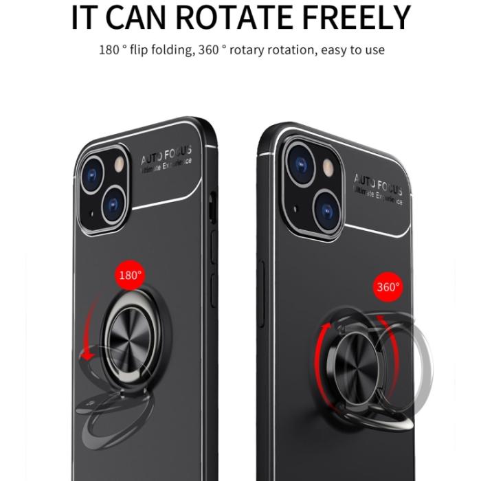 Bild 4,  iPhone 14 Skal Ring Svart/Blå - Teknikhallen.se