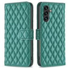  Samsung Galaxy A55 5G Fodral Diamond L&auml;der Gr&ouml;n - Teknikhallen.se