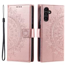  Samsung Galaxy S23 FE Fodral Mandala L&auml;der Ros&eacute;guld - Teknikhallen.se
